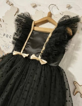 Girls Princess Tulle Dress - Black.
